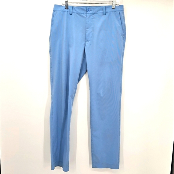 Vineyard Vines flat front polyester spandex active golf pants men's size 34x32 - Picture 1 of 5
